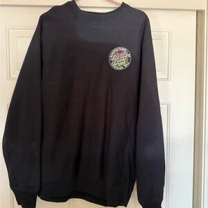 Santa Cruz Skateboards Black Crewneck Sweater